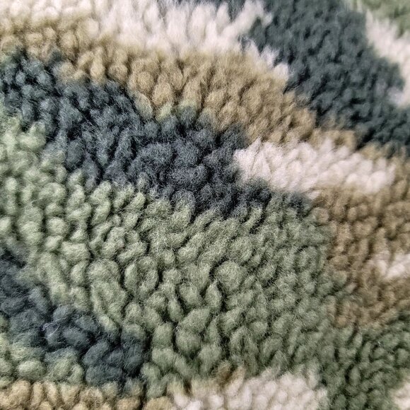 J Crew Sherpa Fleece Snap Collar Pullover Camo XXS SOLD OUT ON JCREW WEBSITE New - Picture 14 of 16